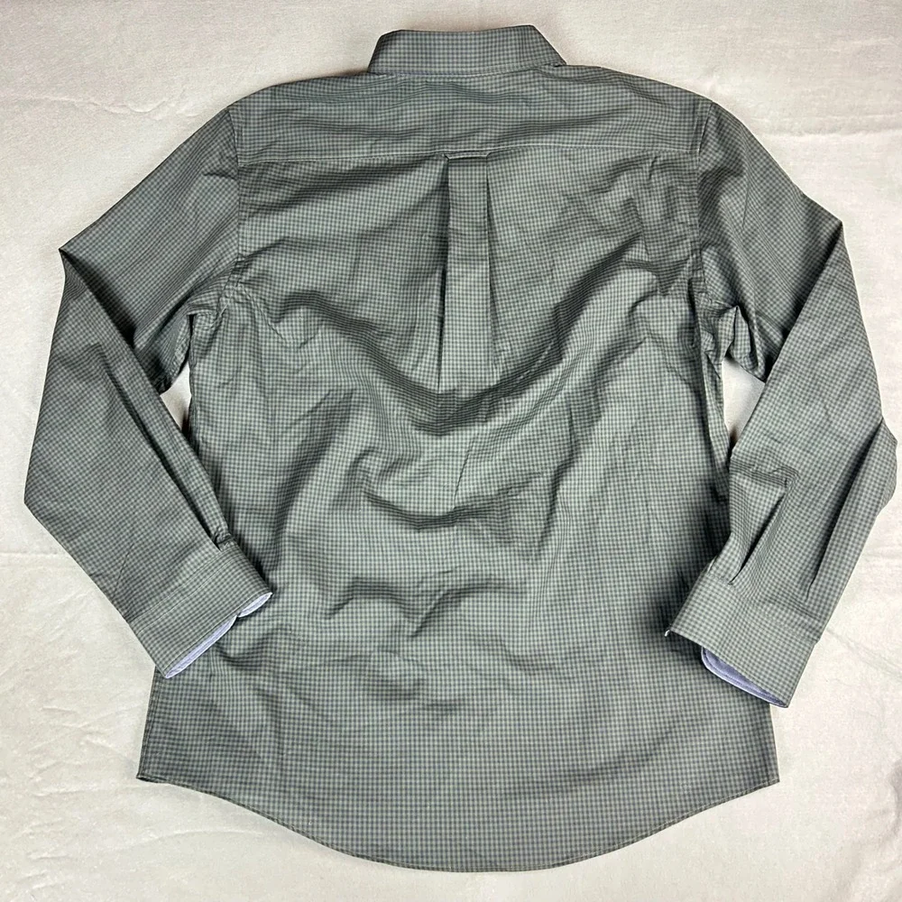 Jos. A. Bank Button Down Mens Large Green Gingham 1905 Modern Fit Shirt 64457 - Picture 10 of 10